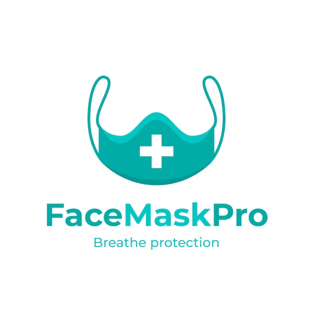 Gesichtsmaske Logo Vorlage