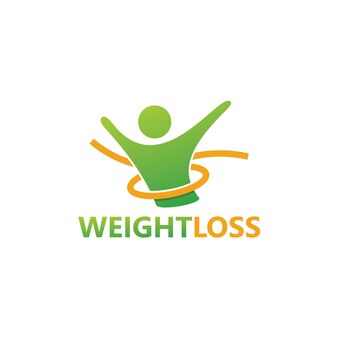 Gewichtsverlust logo vorlagendesign