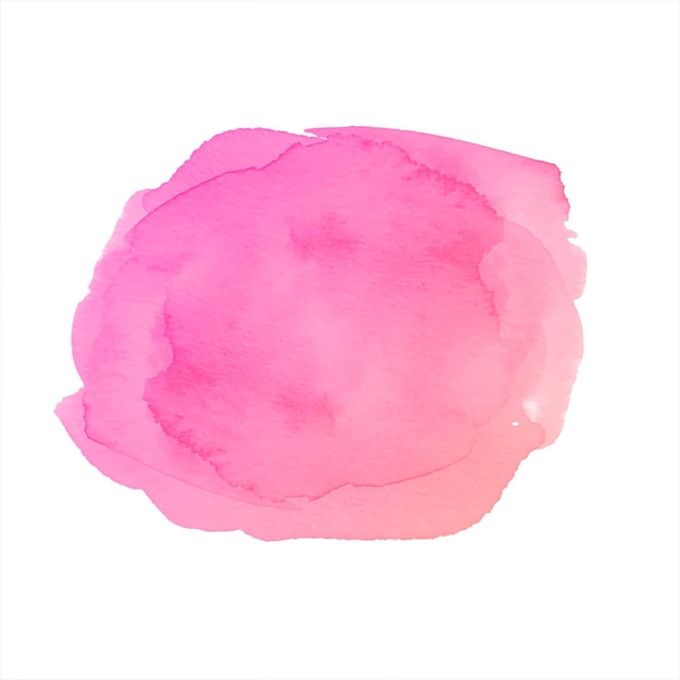 Gezeichneter Spritzerhintergrund des weichen rosa Aquarells Hand