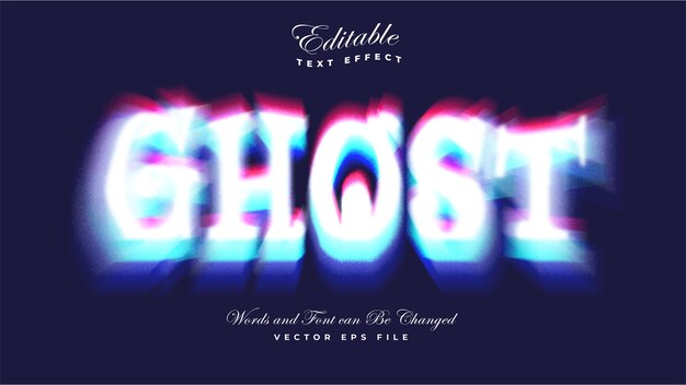 Ghost Glitch 3D Fetter Texteffekt