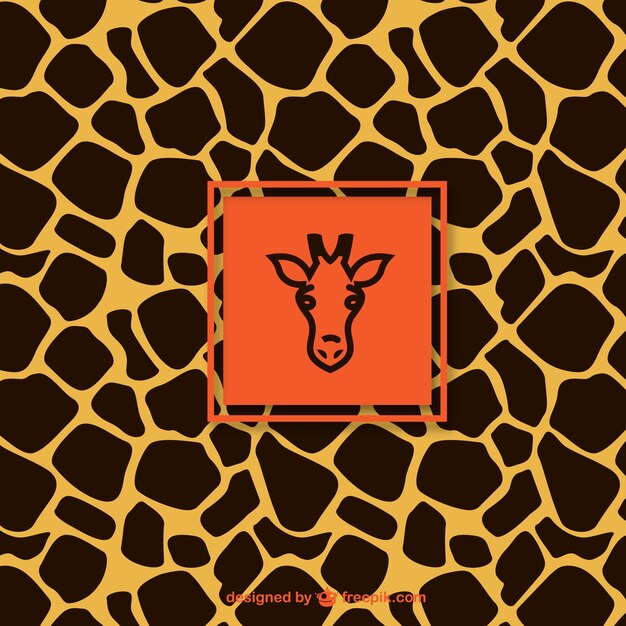 Giraffenmuster mit Label