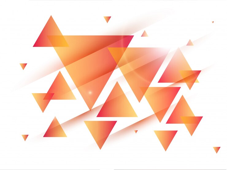 Kostenlose Vektor glänzende dreiecke geometrische elemente dekoriert abstrakten hintergrund.