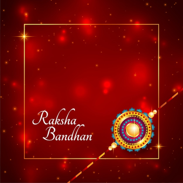 Glänzende raksha bandhan indische festivalkarte