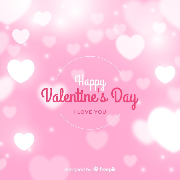 Glänzender Herz Valentinstag Hintergrund