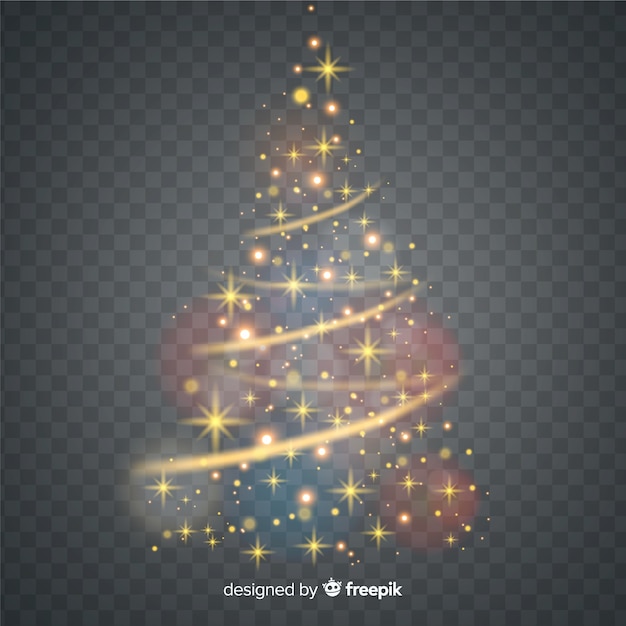 Glänzender Weihnachtsbaum