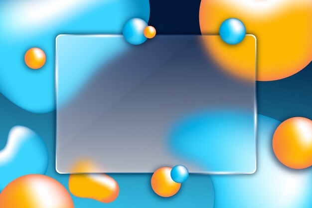 Glasmorphismus-Hintergrund mit Farbverlauf
