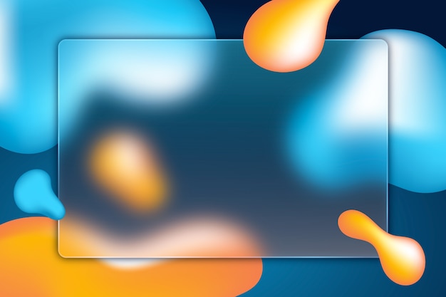 Glasmorphismus-Hintergrund mit Farbverlauf
