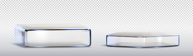 Glastransparente Produktpodium
