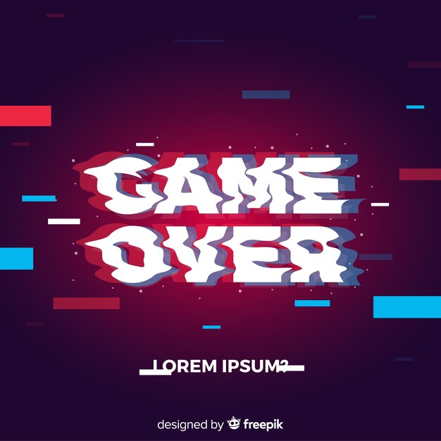 Glitch-Spiel im Hintergrund