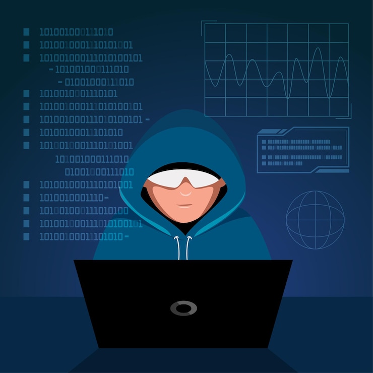 Kostenlose Vektor globale datensicherheit, sicherheit personenbezogener daten, online-konzeptillustration für cyber-datensicherheit, internetsicherheit oder datenschutz und -schutz.