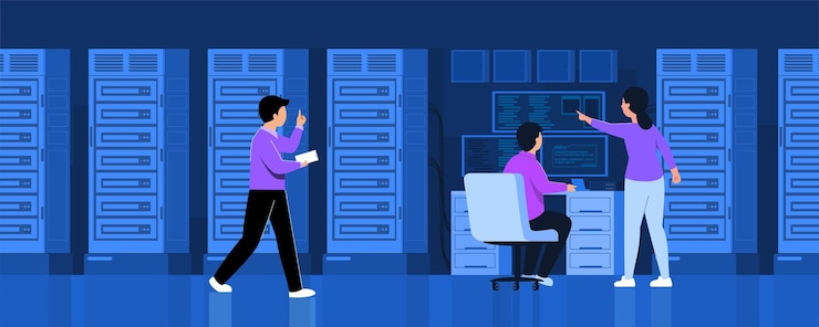 Kostenlose Vektor globale datensicherheit, sicherheit personenbezogener daten, online-konzeptillustration für cyber-datensicherheit, internetsicherheit oder datenschutz und -schutz.