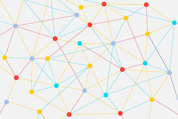 Globaler Kommunikationshintergrund, Vektordesign für Geschäftsnetzwerke