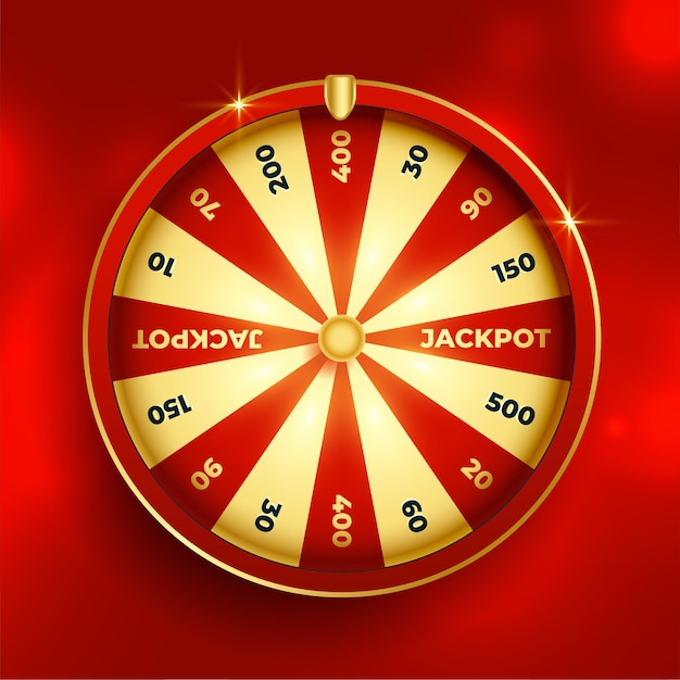 Kostenloser Vektor glück rad lotterie glück element design