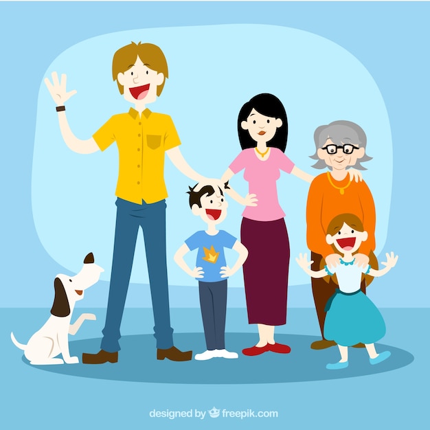 Glückliche Familie Illustration