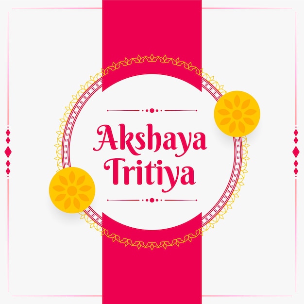 Kostenloser Vektor glücklicher akshaya-tritiya-festival-hintergrund