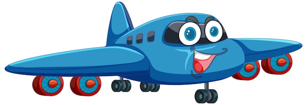 Glücklicher Zeichentrickfilm-Flugzeugcharakter