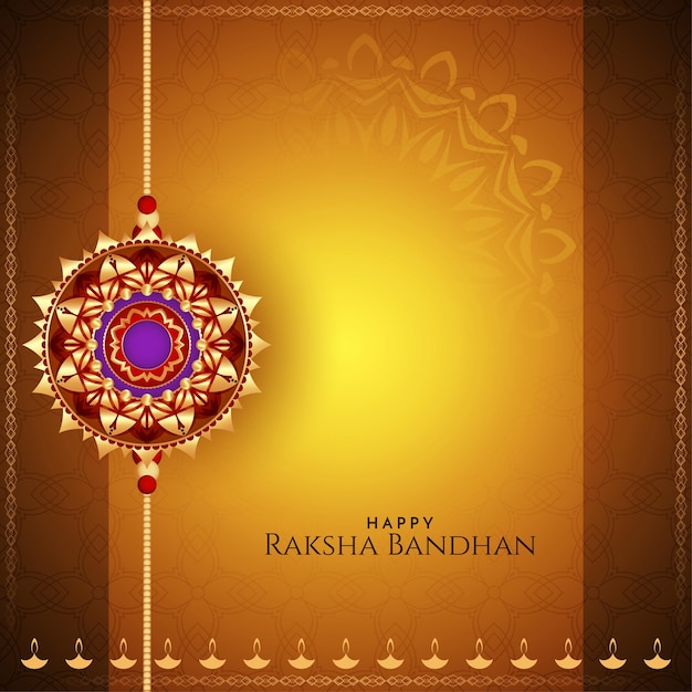 Glückliches raksha bandhan-festival, das schönen hintergrund grüßt