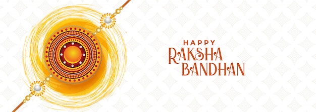 Glückliches raksha bandhan festival-fahnendesign