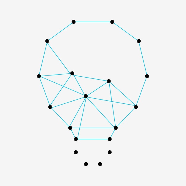 Glühbirnenideenelement, kreatives technologieinnovationsvektordesign