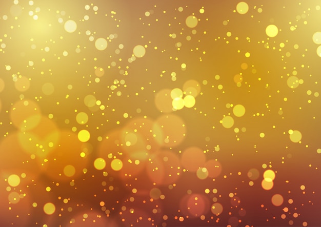 Gold bokeh lichter