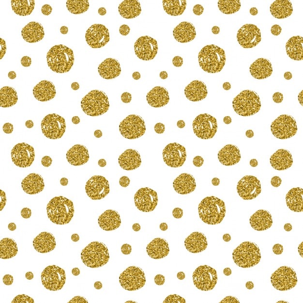 Kostenloser Vektor gold-kreise nahtlose muster auf weißem hintergrund vektor-design metallic-textur