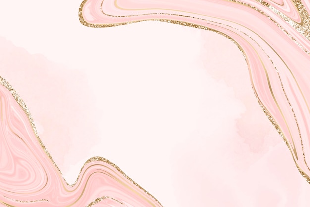 Gold und rosa flüssig gemusterter Hintergrund pink