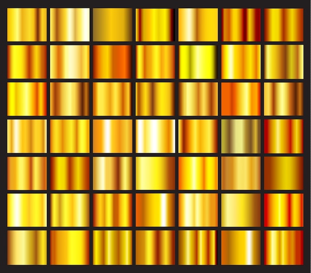 Kostenloser Vektor goldene gradienten collectio