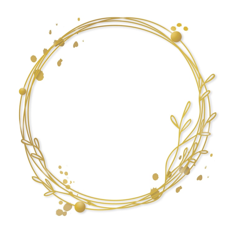 Kostenlose Vektor goldene luxusrahmenschablone mit farbverlauf