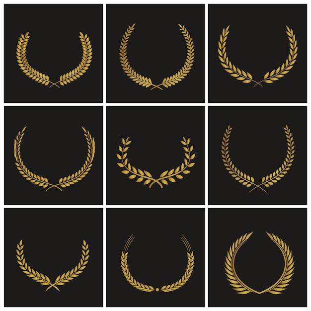 Goldene Ornamente Sammlung