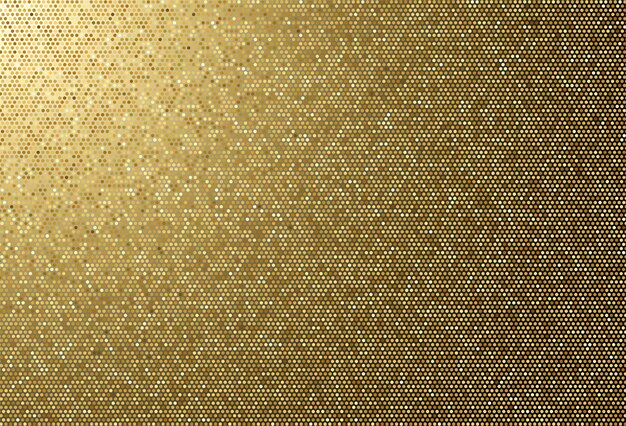 Goldener gepunkteter Hintergrund des abstrakten Stoffes