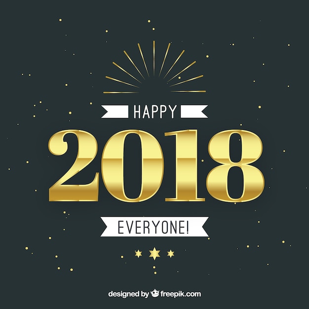 Goldener Hintergrund des neuen Jahres