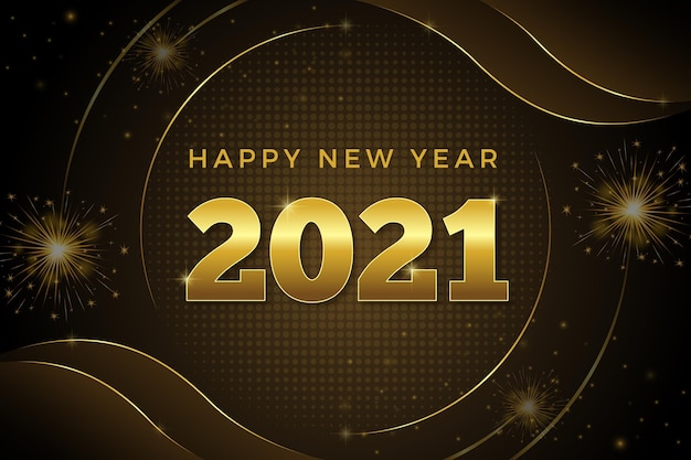 Goldenes neues jahr 2021