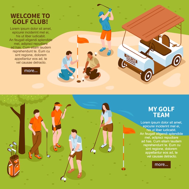 Golf Banner gesetzt