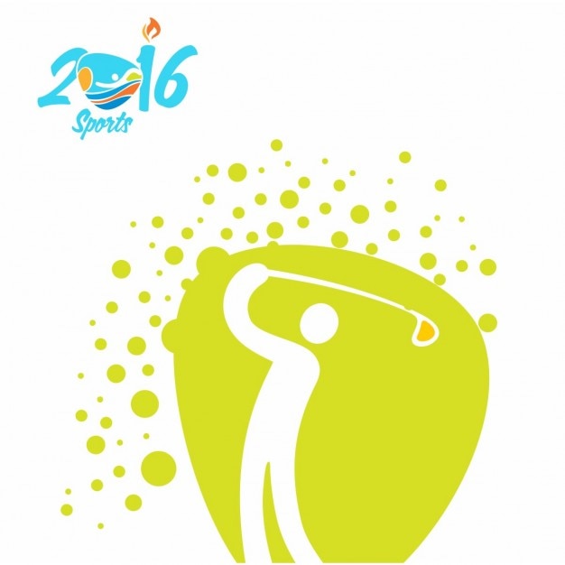 Kostenlose Vektor golf rio olympia-symbol