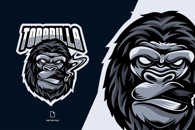Albino Gorilla Premium Vektor