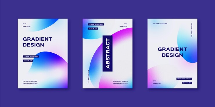 Kostenlose Vektor gradient abstrakte formen decken sammlung ab