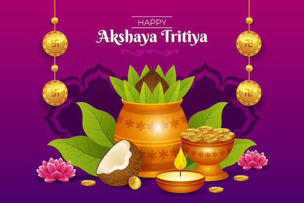 Gradient Akshaya Tritiya Hintergrund