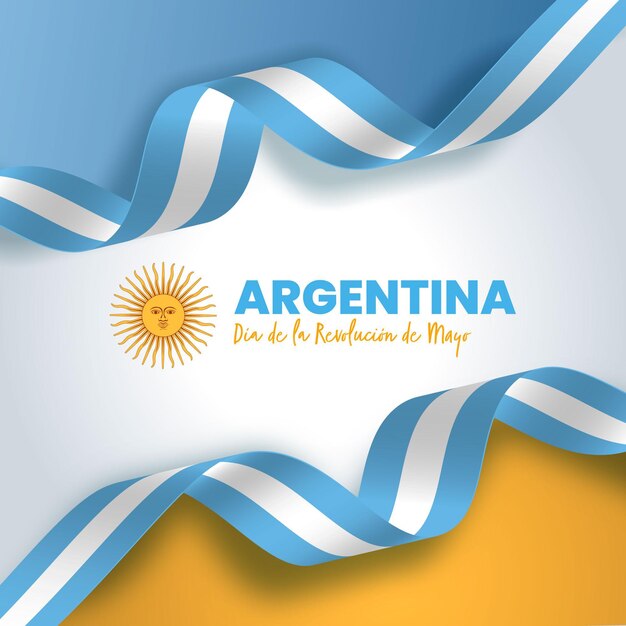 Gradient argentinian dia de la revolucion de mayo Illustration