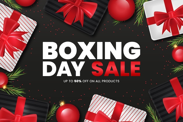 Gradient Boxing Day Sale Hintergrund