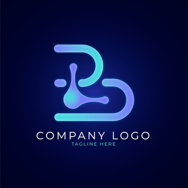 Kostenloser Vektor gradient dd-logo-design