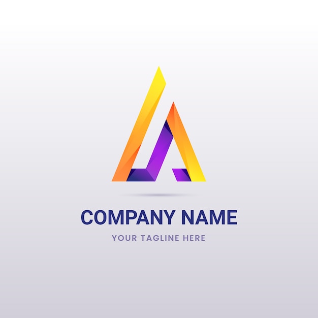 Gradient-delta-logo-design