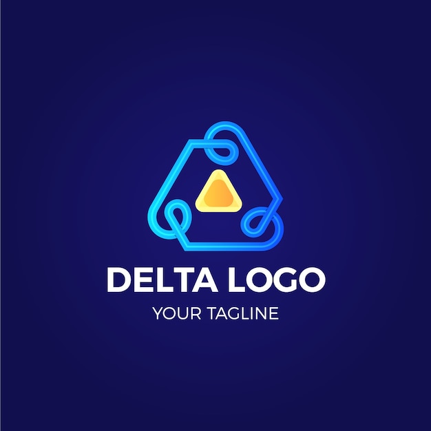 Gradient-delta-logo-design