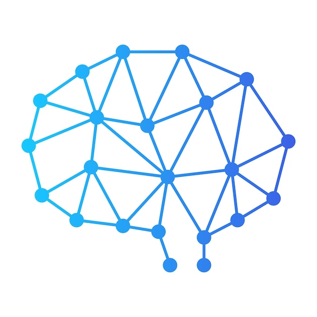 Kostenloser Vektor gradient des neuronalen netzwerks