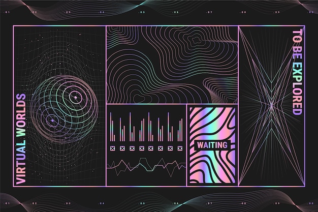 Gradient des Y2K-Hintergrunds