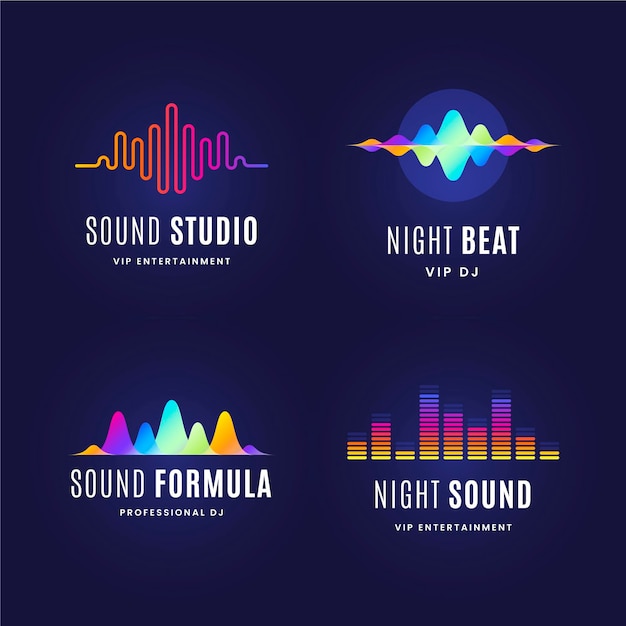 Gradient DJ Logo Sammlung