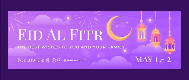 Gradient eid al-fitr twitter-header