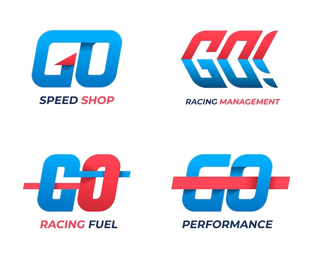 Gradient Go-Logo-Vorlage