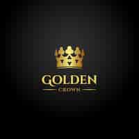 Kostenloser Vektor gradient gold-kronen-logo