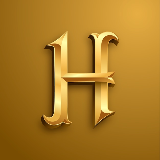 Gradient h-Logo-Vorlage