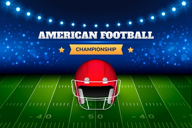 Gradient-Hintergrund der American Football Championship